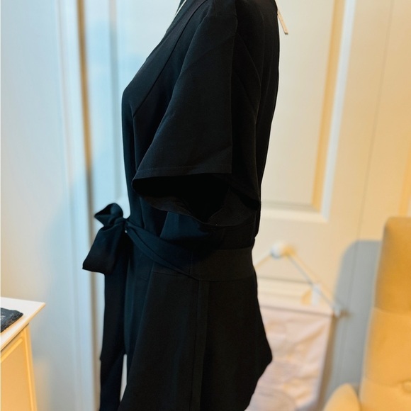 Lane Bryant Womens Plus Size 24 (2x) Black Tie Belted Scoop Top NEW Neve… - Picture 4 of 4